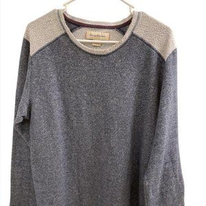Tommy Bahama Sweatshirt Mens Large L Gray Pullover Long Sleeve